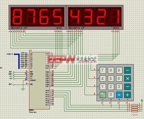 8255數碼管顯示線路圖在泛光燈中的應用